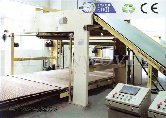 China Doppelte Gurt-Kreuz-Strangausbreiter-Maschine 4800mm für die vergeudete Filz-Herstellung fournisseur