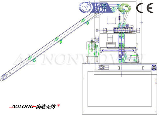 China Faser-Kreuz-Strangausbreiter-Maschine 3800mm des Polyester-/pp. für die Teppich-Herstellung fournisseur